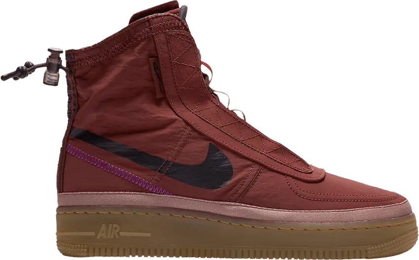  Nike Air Force 1 Shell Burgundy Ash (Women&#039;s)