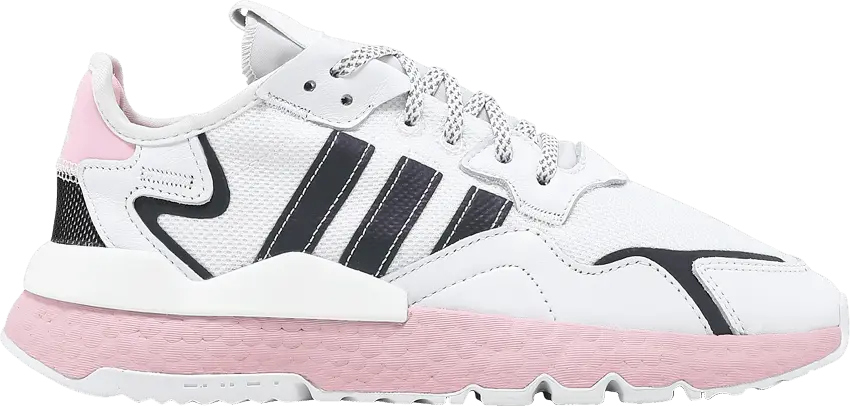  Adidas adidas Nite Jogger Cloud White True Pink (Women&#039;s)