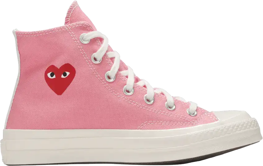  Converse Chuck Taylor All-Star 70 Hi Comme des Garcons Play Bright Pink