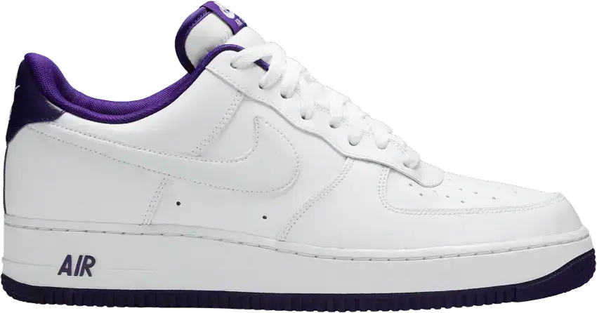  Nike Air Force 1 Low &#039;07 White Voltage Purple