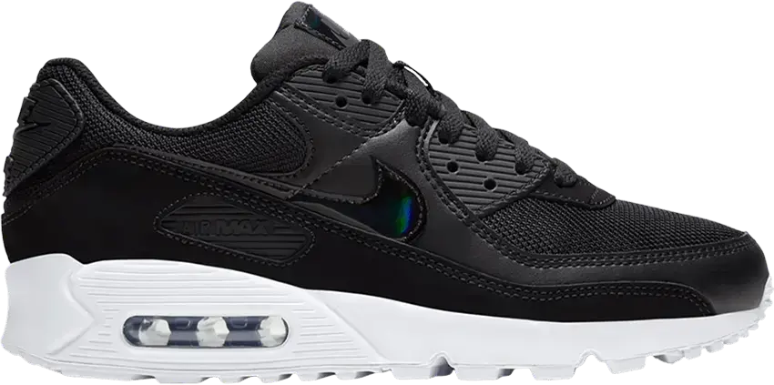  Nike Air Max 90 Twist Black White Black (Women&#039;s)