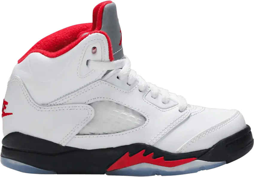  Jordan 5 Retro Fire Red Silver Tongue (2020) (PS)