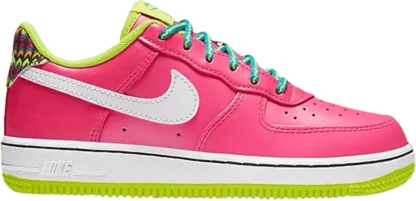  Nike Air Force 1 Low Pink Volt Aqua (PS)