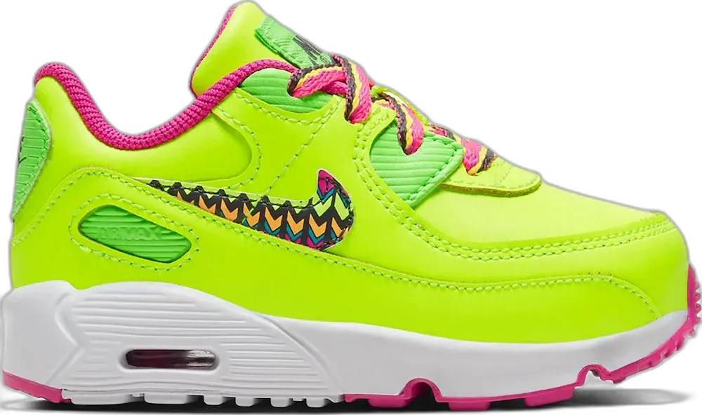  Nike Air Max 90 Volt Fire Pink Green Strike (TD)