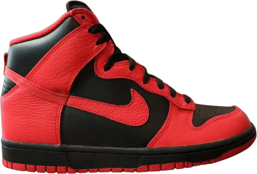  Nike Dunk High &#039;Black Action Red&#039;