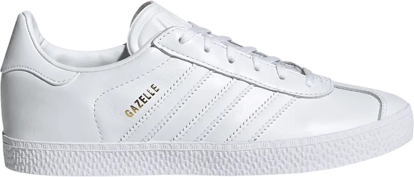  Adidas Gazelle J &#039;Triple White&#039;
