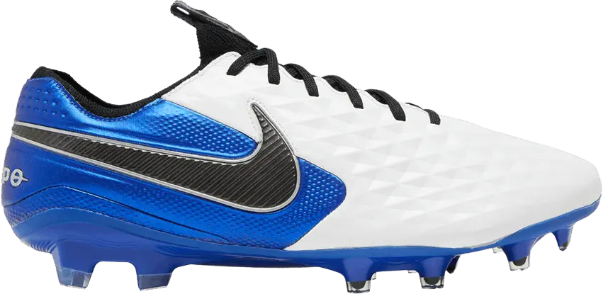  Nike Tiempo Legend 8 Elite FG White Hyper Royal