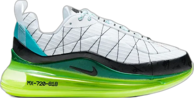  Nike Air MX 720-818 White Black Ghost Green (GS)