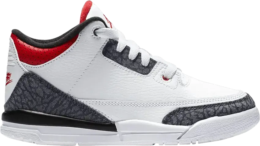  Jordan 3 Retro SE-T Fire Red Denim (PS)