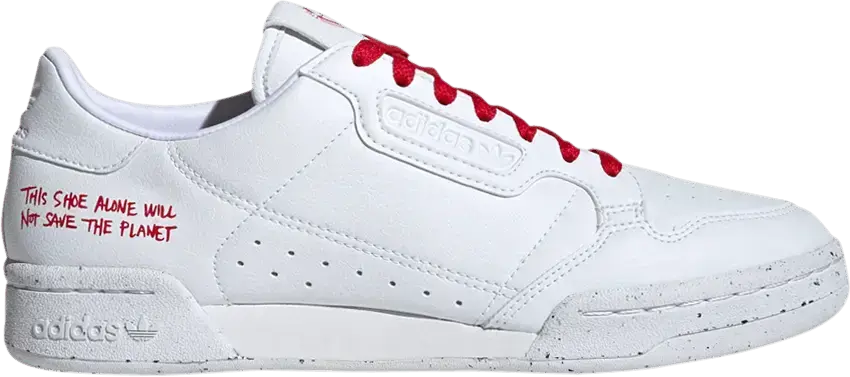  Adidas adidas Continental 80 Clean Classics White Scarlet