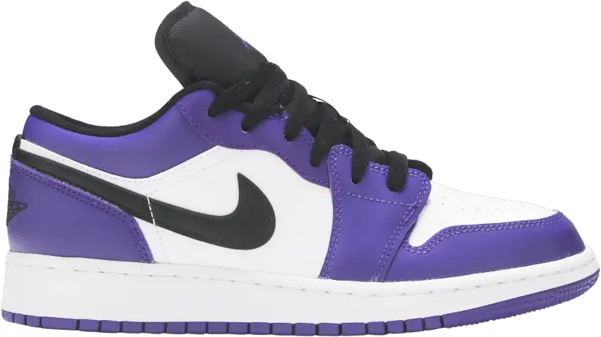  Jordan 1 Low Court Purple White (GS)