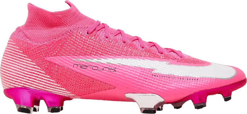  Nike Mercurial Superfly 7 Elite Mbappe Rose FG Pink Blast