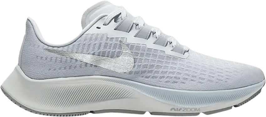  Nike Air Zoom Pegasus 37 Grey Metallic Silver (Women&#039;s)