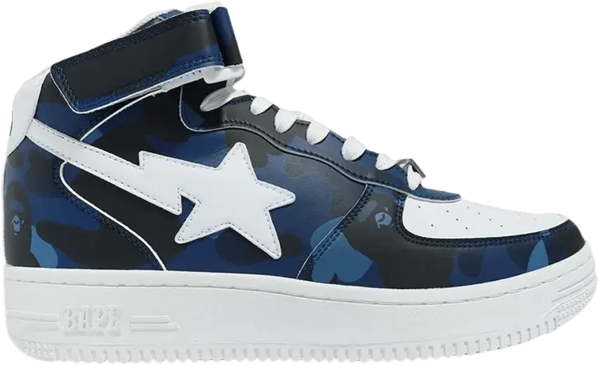  A Bathing Ape Bape Sta Mid Camo Navy