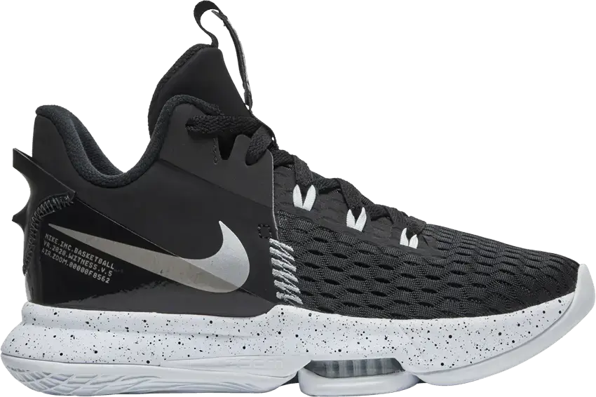  Nike LeBron Witness 5 Black Metallic Silver