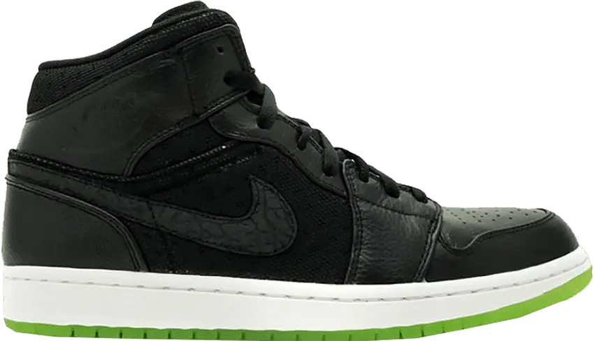  Jordan 1 Phat Black Action Green