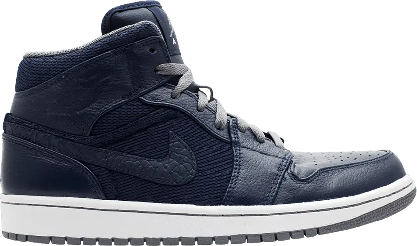  Jordan 1 Phat Mid Obsidian Cool Grey