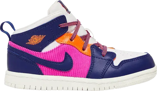  Jordan 1 Mid Fire Pink Barely Grape (TD)