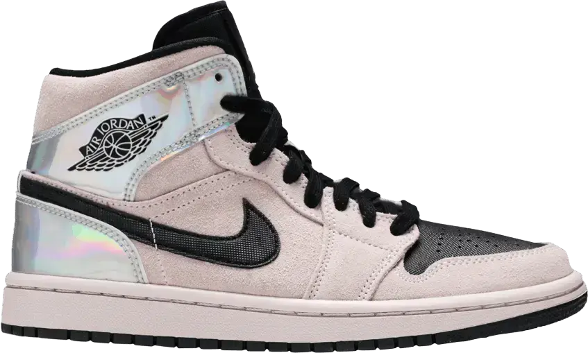  Jordan 1 Mid Dirty Powder Iridescent (Women&#039;s)