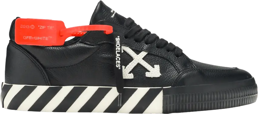  Off-White Vulcanized Low &#039;Black White&#039;