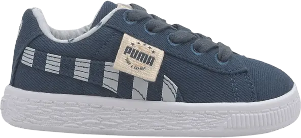  Puma Basket Canvas Infant &#039;Time 4 Change - Dark Denim&#039;