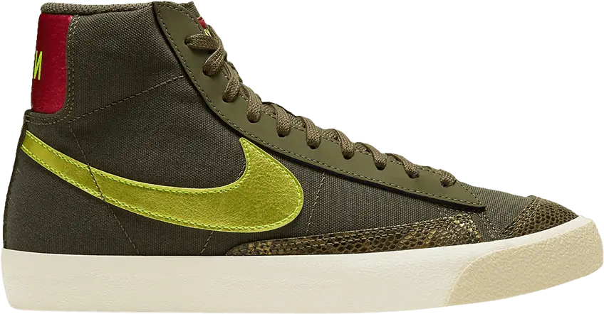  Nike Blazer Mid 77 Olive Snakeskin (Women&#039;s)