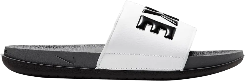  Nike OffCourt Slide Dark Grey White