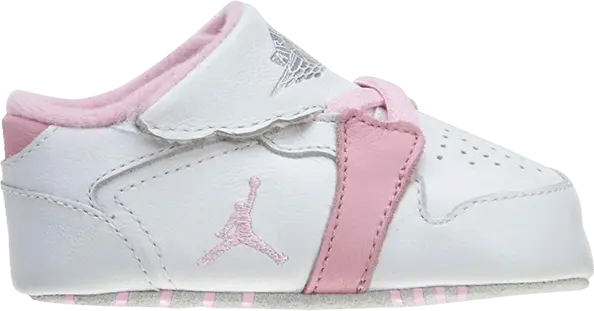  Jordan 1st Crib Bootie White Perfect Pink (I)