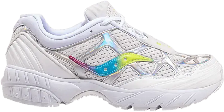 Saucony Grid Web Iridescent White