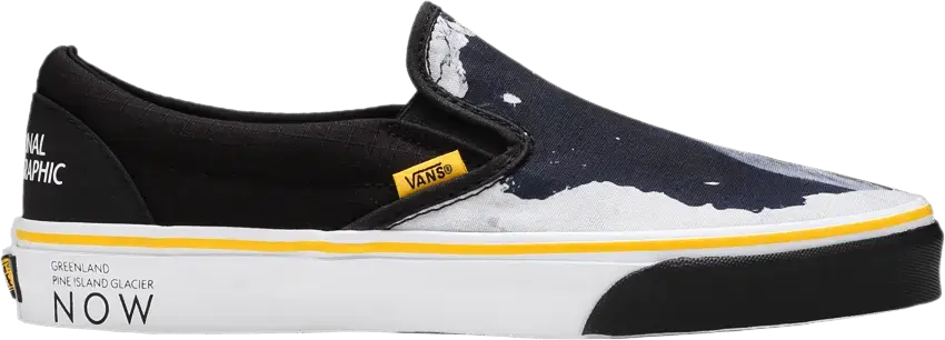  Vans National Geographic x Classic Slip-On &#039;Then Now Glacier&#039;