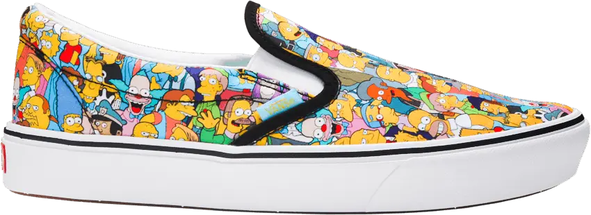  Vans Comfycush Slip-On The Simpsons Collage
