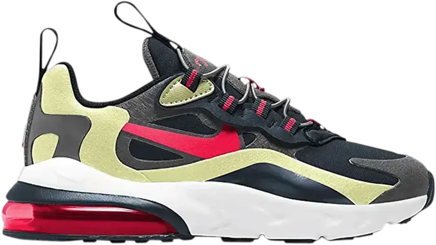  Nike Air Max 270 React Iron Grey Bright Crimson (PS)