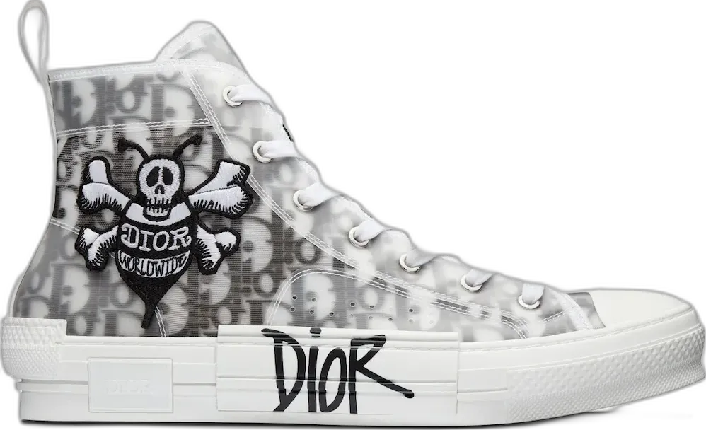  Dior And Shawn B23 High Top Bee Embroidery