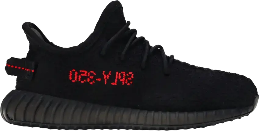  Adidas adidas Yeezy Boost 350 V2 Black Red (Kids)