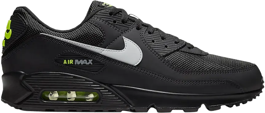  Nike Air Max 90 Black Volt Light Smoke Grey