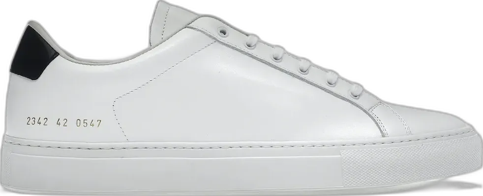 Common Projects Retro Low White Black White