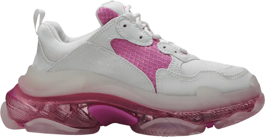  Balenciaga Wmns Triple S Clear Sole Trainer &#039;White Pink&#039;