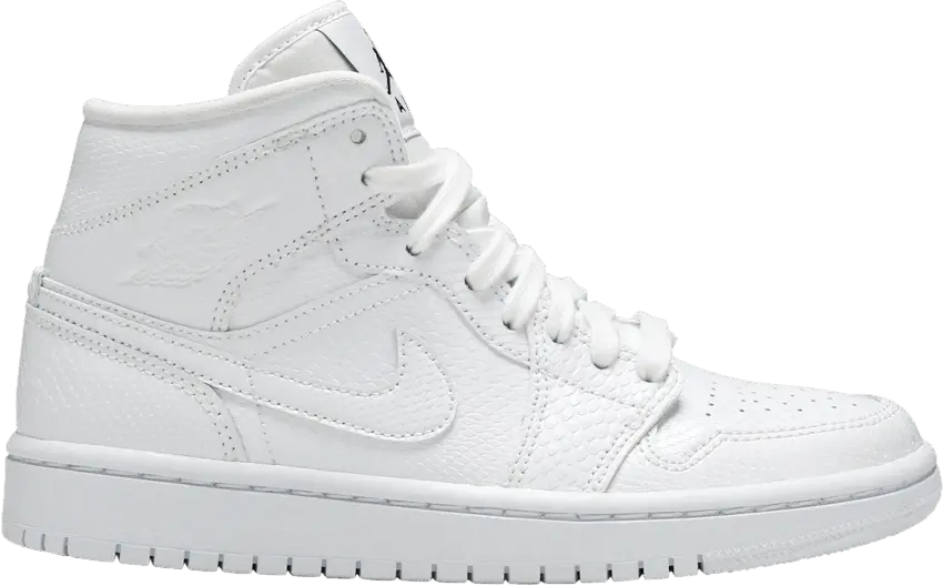  Jordan 1 Mid White Snakeskin (Women&#039;s)