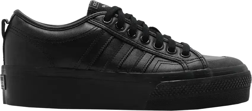  Adidas Wmns Nizza Platform &#039;Triple Black&#039;