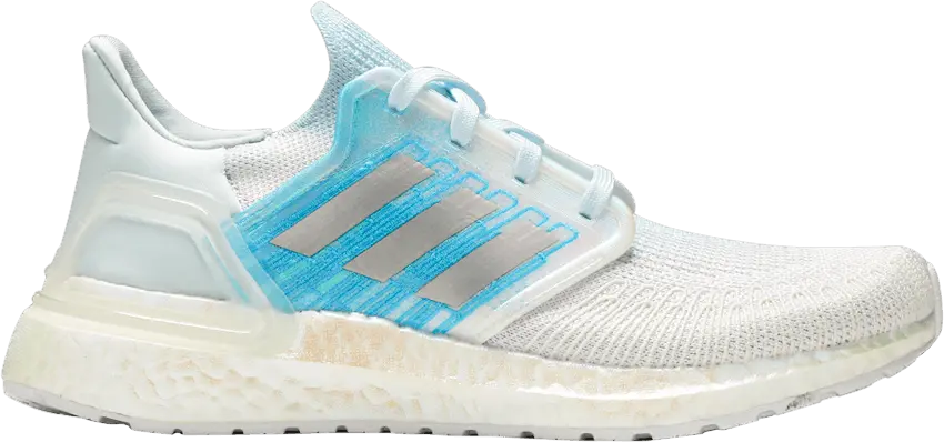  Adidas adidas Ultra Boost 20 Blue Silver (Women&#039;s)