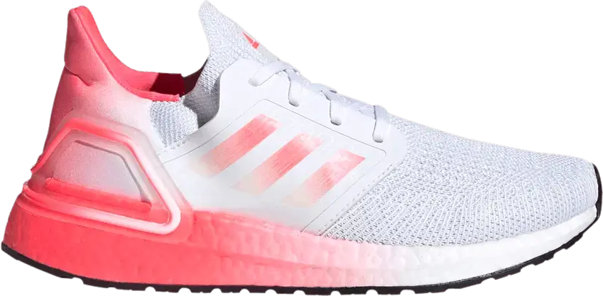  Adidas UltraBoost 20 J &#039;White Signal Pink&#039;