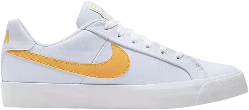  Nike Court Royale AC Canvas White Topaz Gold (Women&#039;s)