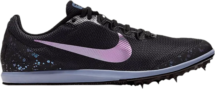  Nike Wmns Zoom Rival D 10 &#039;Ink Splatter - Black Stellar Indigo&#039;