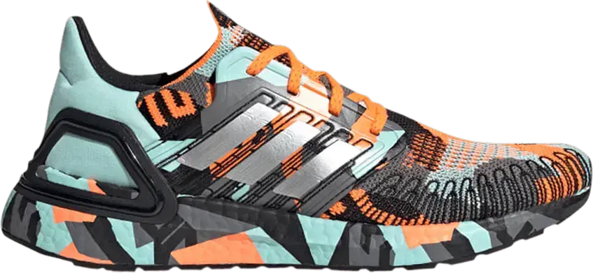  Adidas UltraBoost 20 &#039;Geometric Pack - Signal Orange Mint&#039;