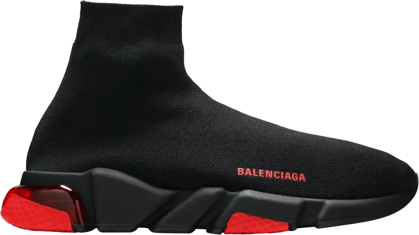  Balenciaga Speed Sneaker &#039;Clearsole - Black Red&#039;