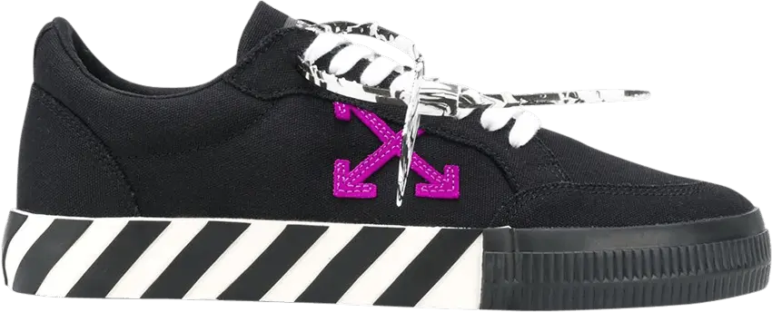  Off-White Vulc Low &#039;Black Purple&#039;