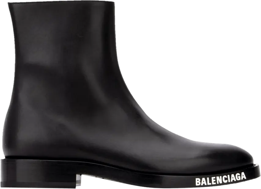 Balenciaga Logo Sole Ankle Boot &#039;Black&#039;