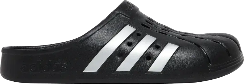  Adidas adidas Adilette Clog Black Silver