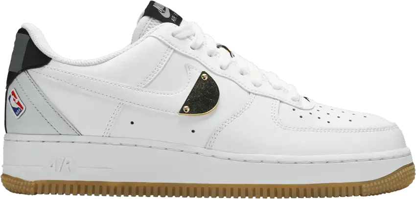  Nike Air Force 1 Low NBA White Grey Gum