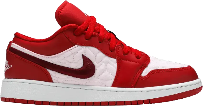  Jordan 1 Low SE Red Quilt (GS)